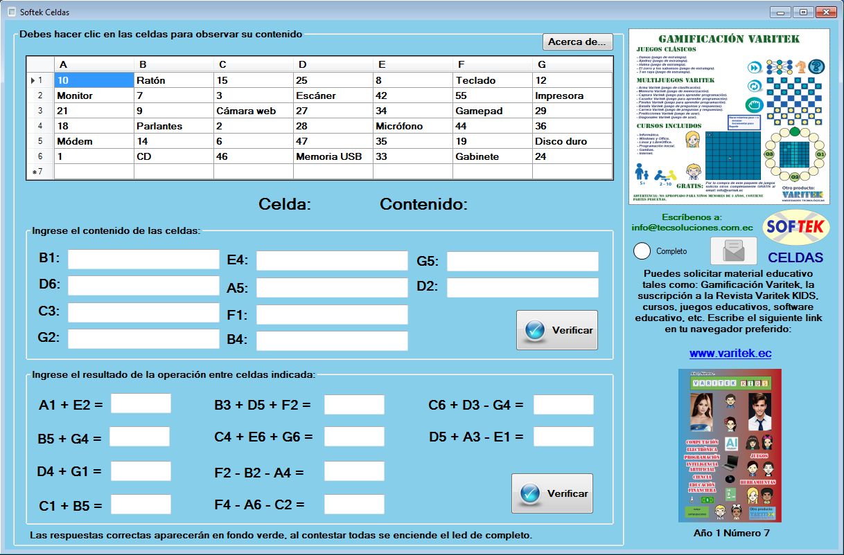 P7 Celdas