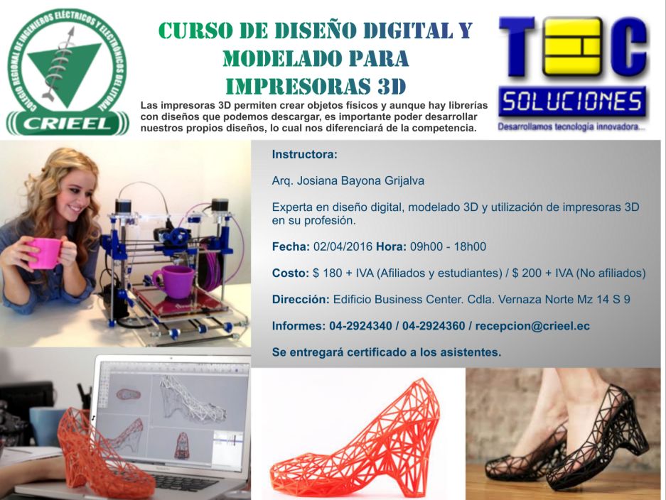 Promo Curso Modelado Impresoras 3D